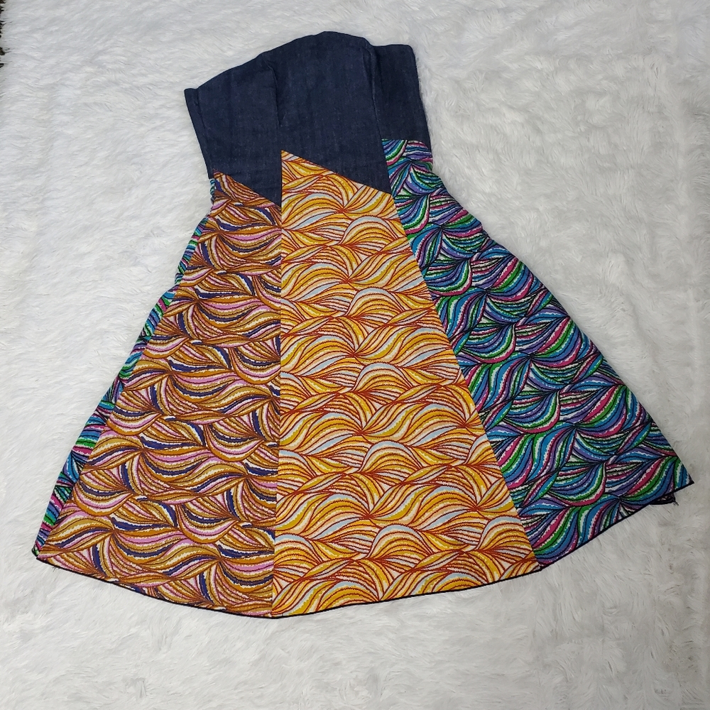 DENIM PATCHWORK DRESS! - Picture 15 of 16